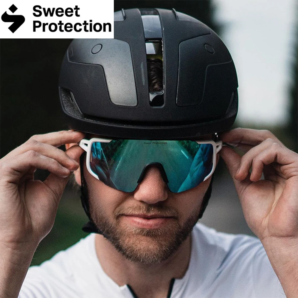 SWEET PROTECTION Cycling Polarized Sunglasses Men Sports Glasses Bicycle Mountain Bike MTB Goggle Outdoor Riding Eyewear Ciclism