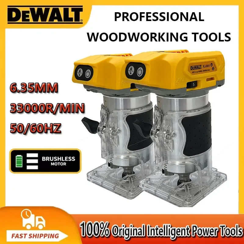 Dewalt 33000RPM Brushless Electric Trimmer Cordless Woodworking Trimming Machine Wood Router Milling Engraving Slotting Machine