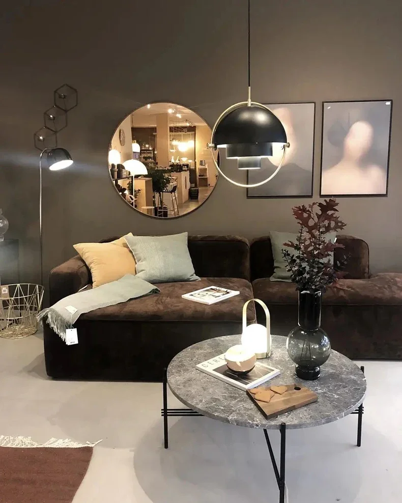 Danish Deformed Ball Pendant Lights Ceiling Hanging Lamp Chandelier for Bedroom Kitchen Living Dining Room