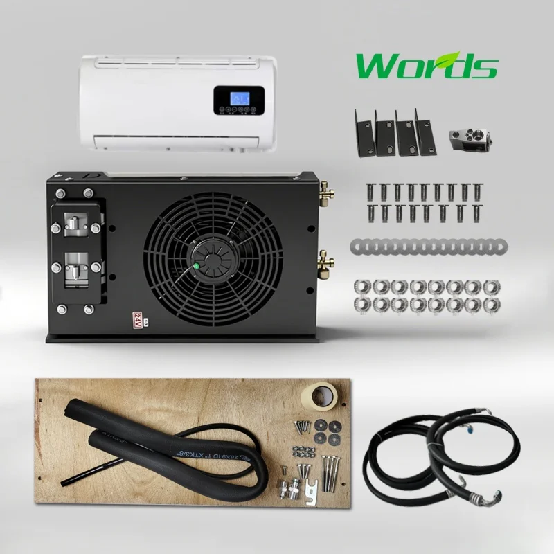 12v Air Conditioner for Car  Parking Electric  24V Air Conditioning System  12V Battery Powered Car Air Conditioner for Trucks