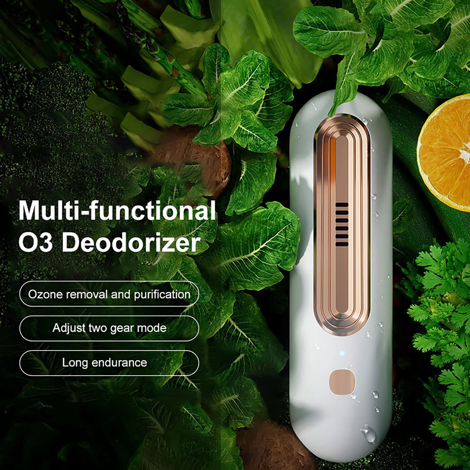 Nuevo purificador de aire USB, ambientador para refrigerador de cocina, desodorante, esterilización de ozono, desodorización para alimentos, inodoro para mascotas, uso en coche