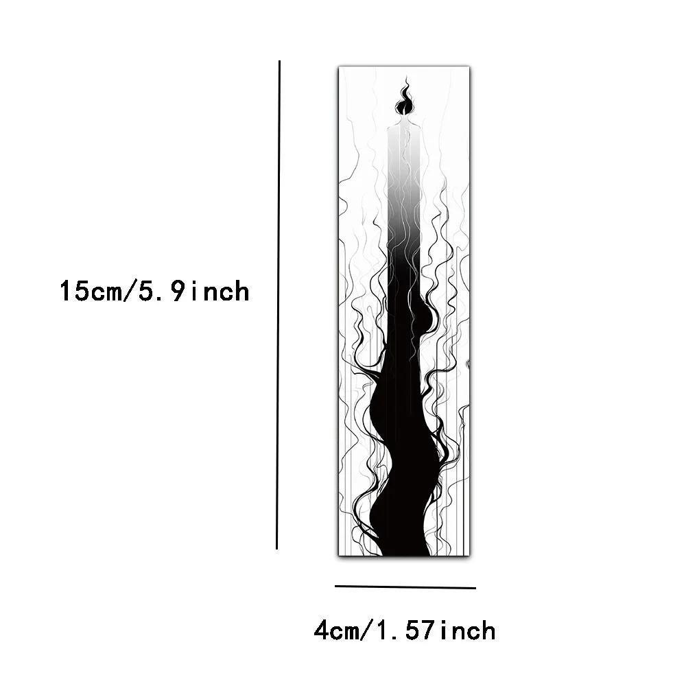 30PCS Creative Art Black and White Ink Painting Bookmarks Reading Tags Bookmarks Ink Painting Enthusiasts Collecting Bookmarks