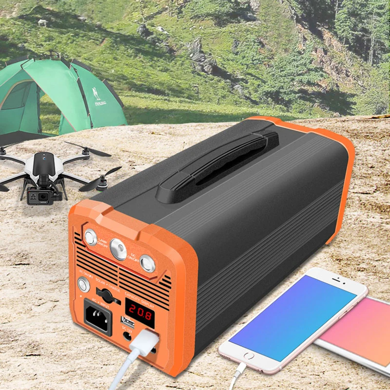 High quality Portable Power Station With Light Lithium Battery Solar Generator 300Ah laptop, computer,  Energy Storage