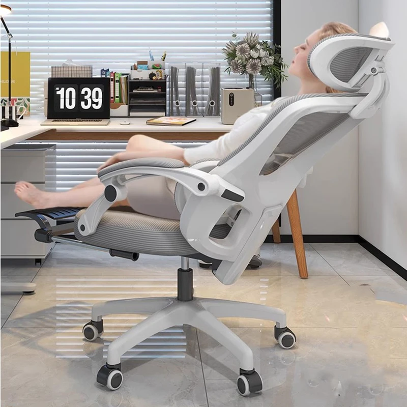 

Ergonomic Office Chair Reclining High Back Mesh Computer Desk Swivel Rolling Home Chair Lumbar Support Swivel Sedie Furniture AA