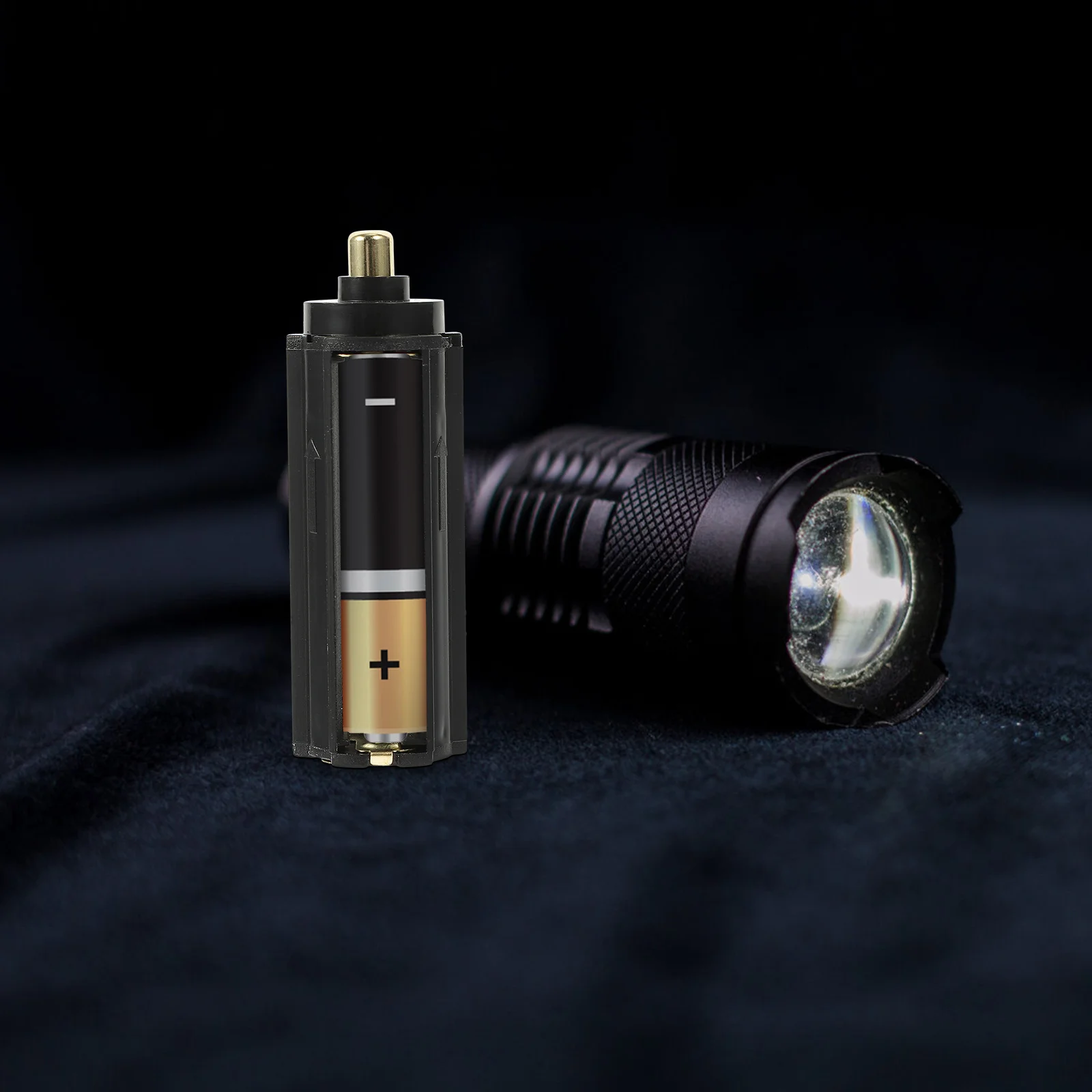 

5Pcs 3 Aaa Flashlight Case Holder Compact Storage Container for Home Camping Travel Management