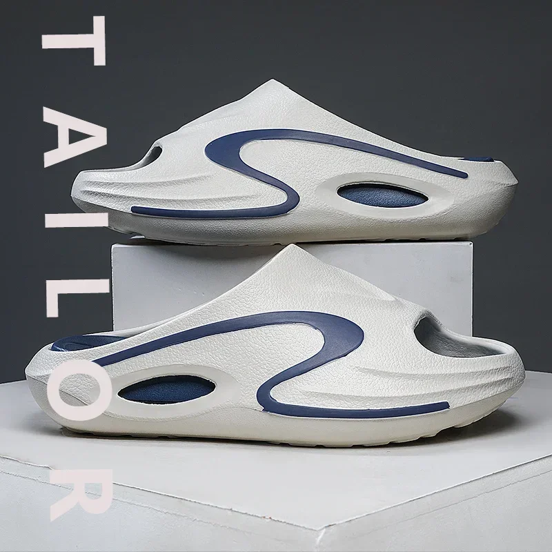 

Модные мужские тапочки, домашние и уличные сандалии, пляжные удобные мягкие шлепанцы, повседневная обувь, мужские шлепанцы, домашние тапочки для ванной комнаты