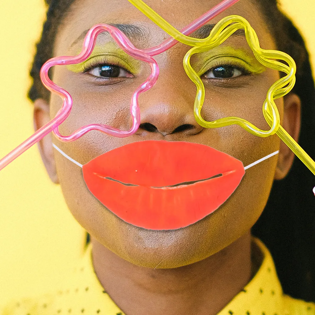 

6Pcs Funny Big Lips Mouth Props April Fools Cosplay Party Costume Clown Mouth Performance Decor April Fool's Day Lips