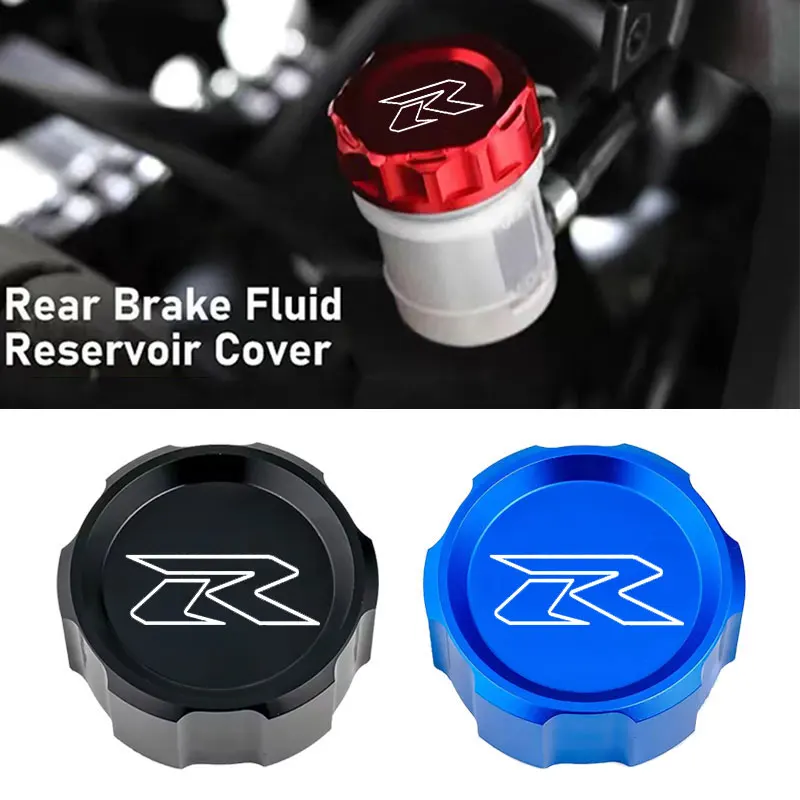 Motorcycle Accessories Rear Brake Fluid Tank Cap Cover Brake Oil Tank Reservoir For Suzuki Gsxr 750 600 1000 GSXR600 GSXR750