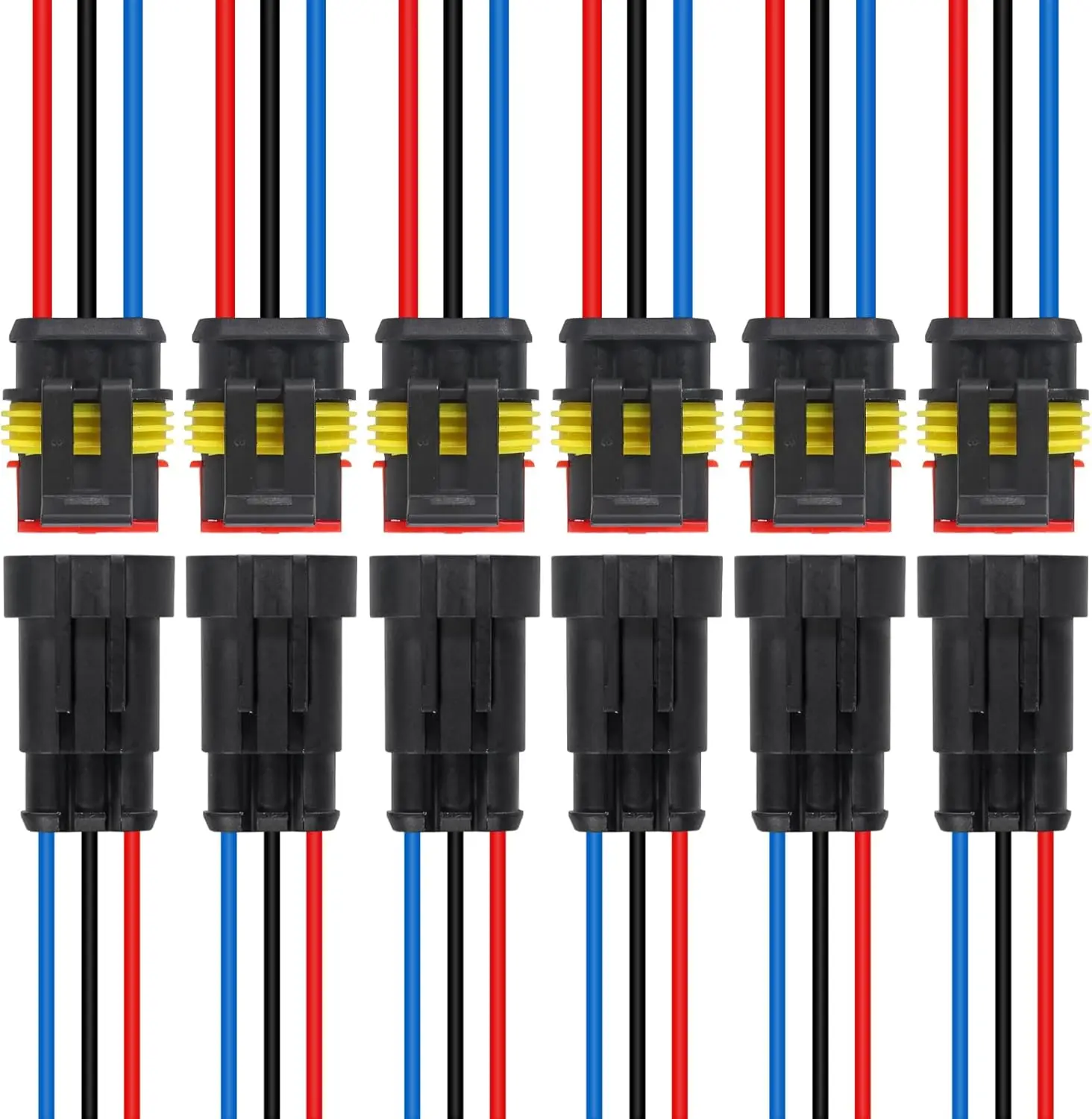 6 Sets 3 Pin Connec…