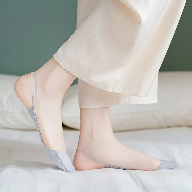 Ultrathin Boat Socks Slippers Female Colorful High Heels Socks Women Breathable Half Feet Socks Summer Short Invisible Socks image 2