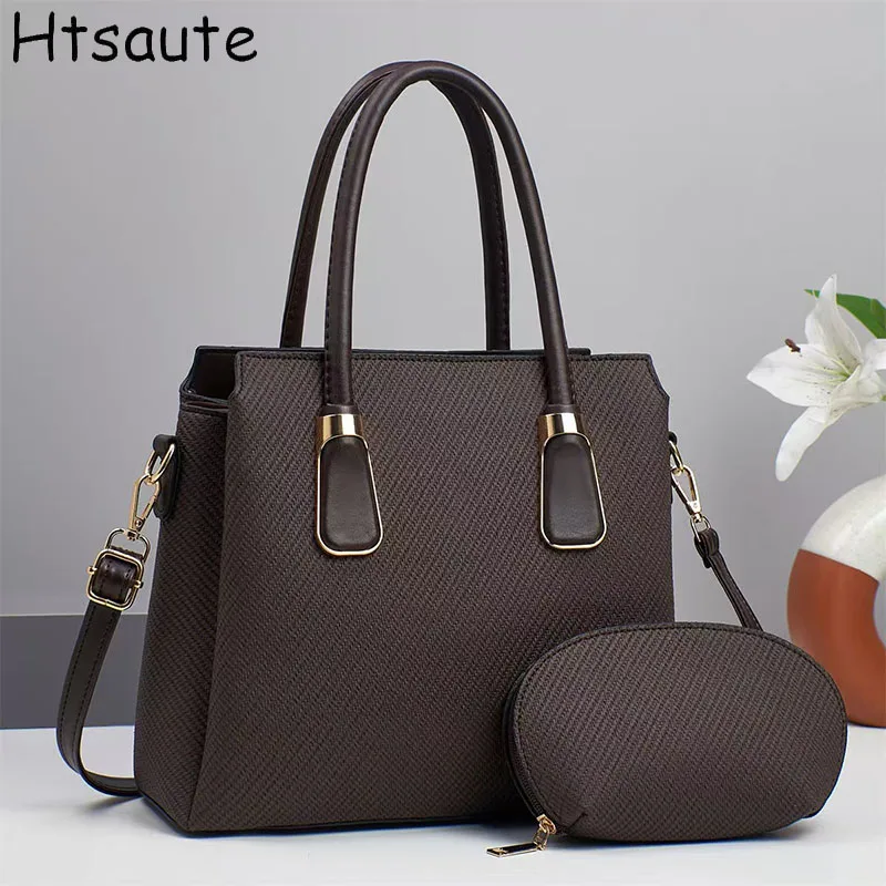 

Composite Bags For Women High Quality pu Leather Shoulder Bags Designer Large Capacity Tote Bag Top-handle Ladies Crossbody Bag