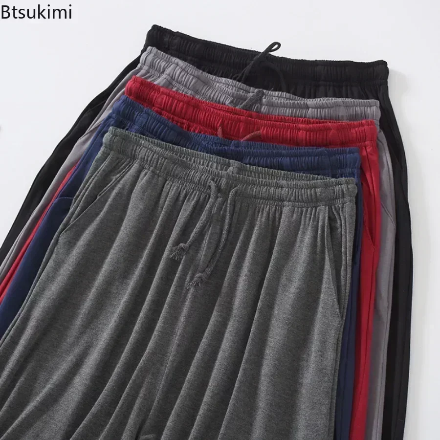 Pantalones cortos informales de talla grande 7XL 8XL para dormir para hombre, pantalones cortos de pijama informales de Modal para hombre,