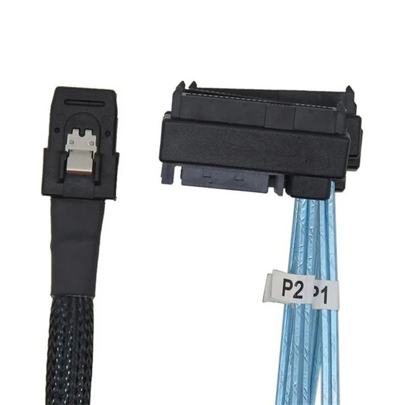 Internal 36 Pin Mini SAS SFF-8087 Host to 4 SFF-8482 Target SAS Hard Disk Drive and SATA Power Cable 0.5m 100cm 1m 3ft