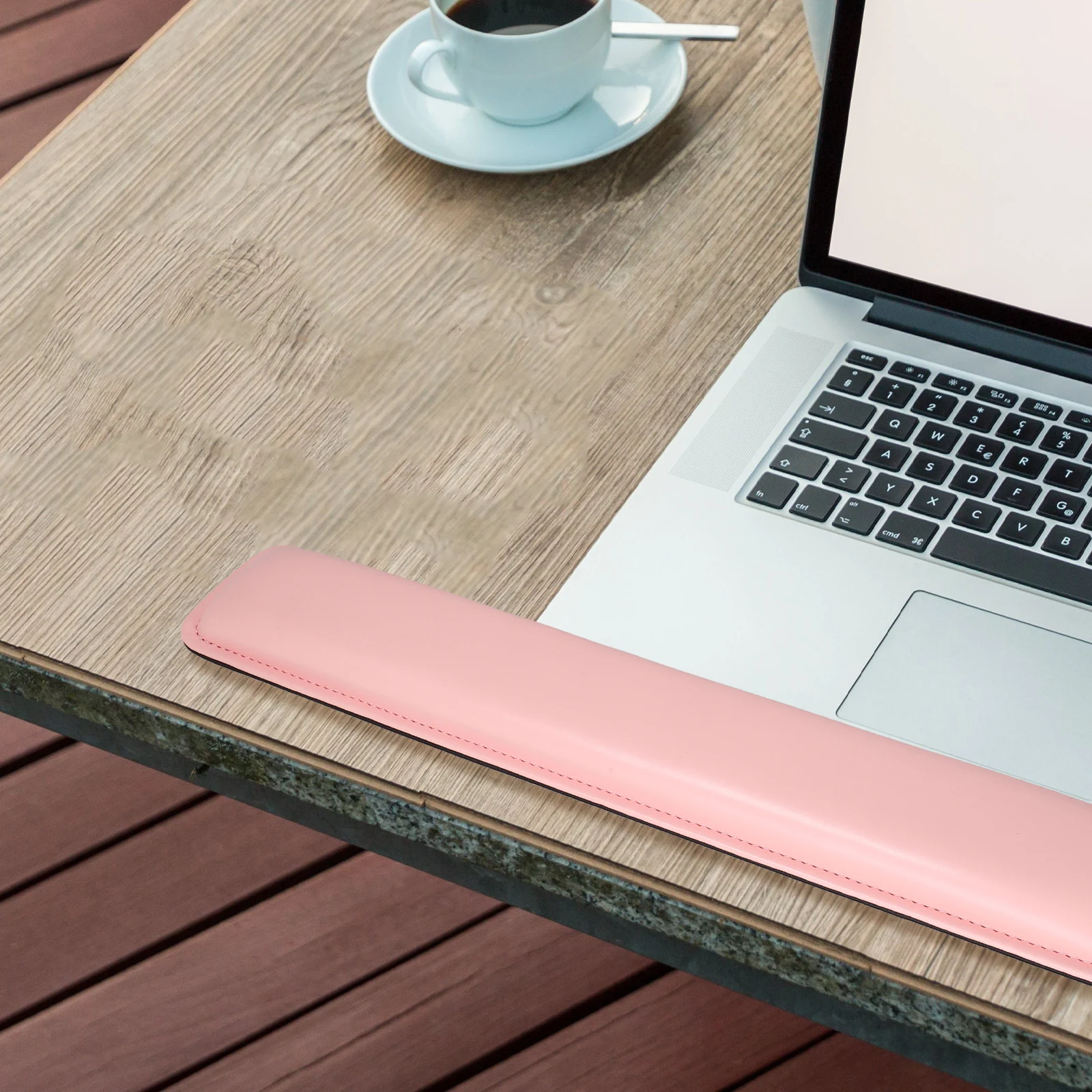 

Keyboard Wrist Rest Comfortable PU Gel Pad Gaming Accessories Pink Anti Slip Lightweight Portable Fits Bag Stable Surfaces Long