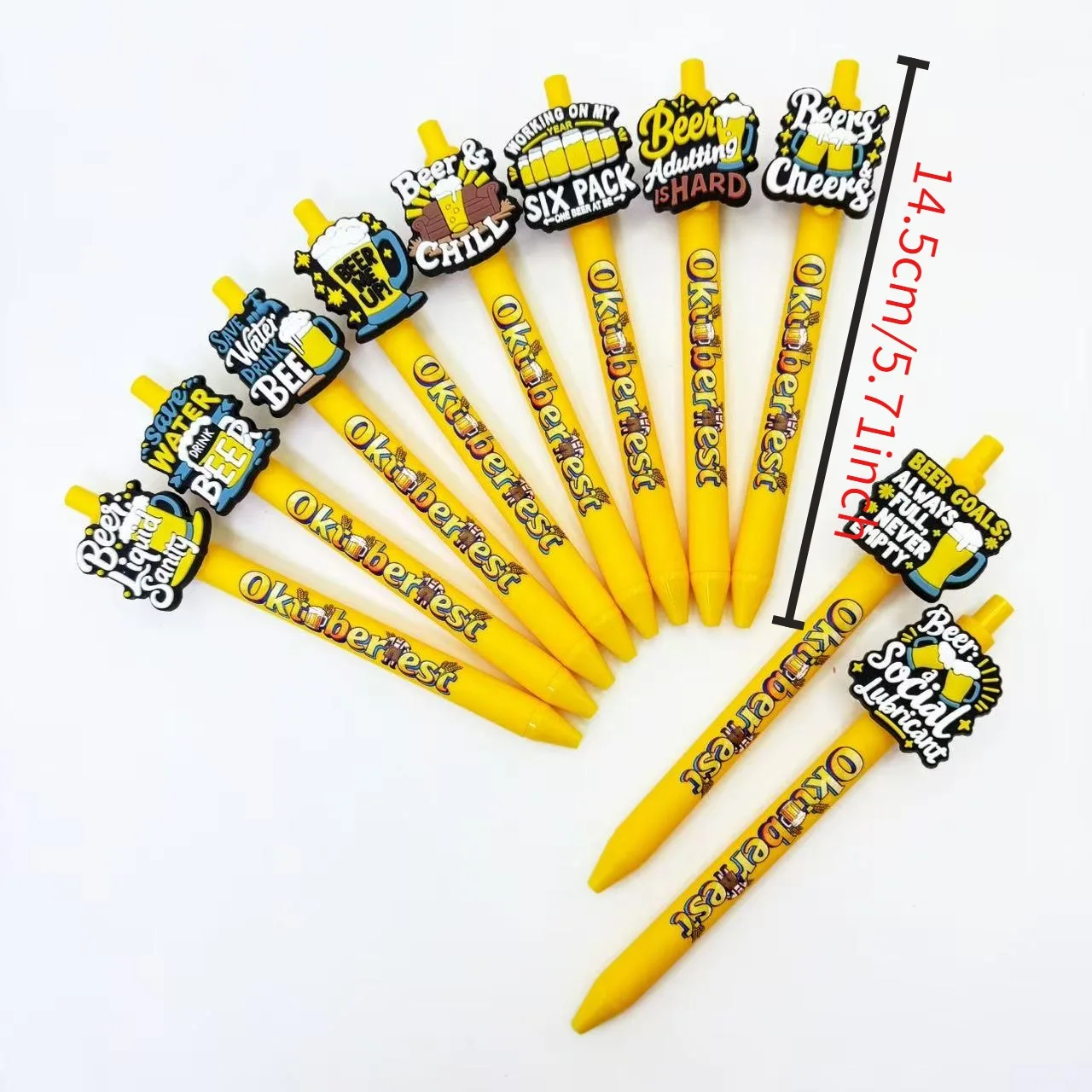 9pcs/18pcs Creative Munich-themed Ballpoint Pens, Wheat Beer Festival, Student Writing Gift Pens