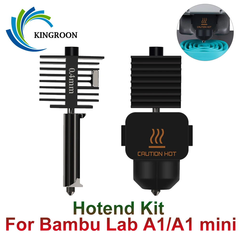 Комплект для Hotend mini Bambu lab A1, сопло из закаленной стали 0,2/0,4/0,6/0,8 мм, сопло для Bambu lab A1, аксессуары для 3D-принтера