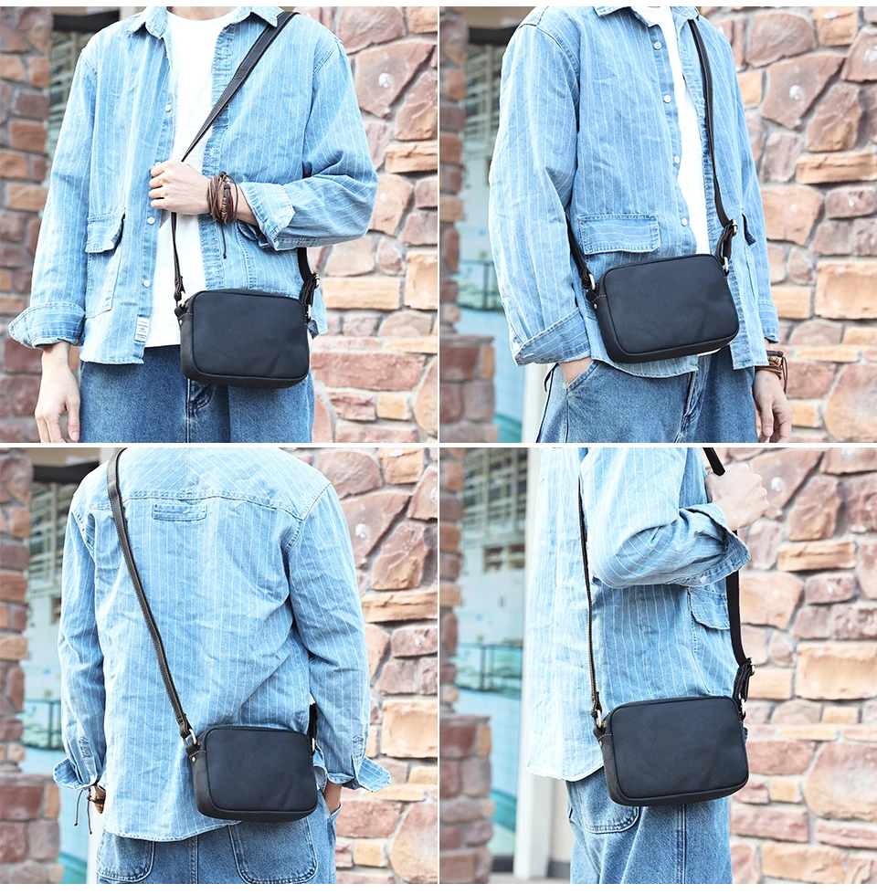 JOYIR Mini-Umhängetasche aus echtem Leder, Reise-Umhängetasche für Damen und Herren, Handy-Geldbörse, Reisetasche, Umhängetaschen – Detail 13