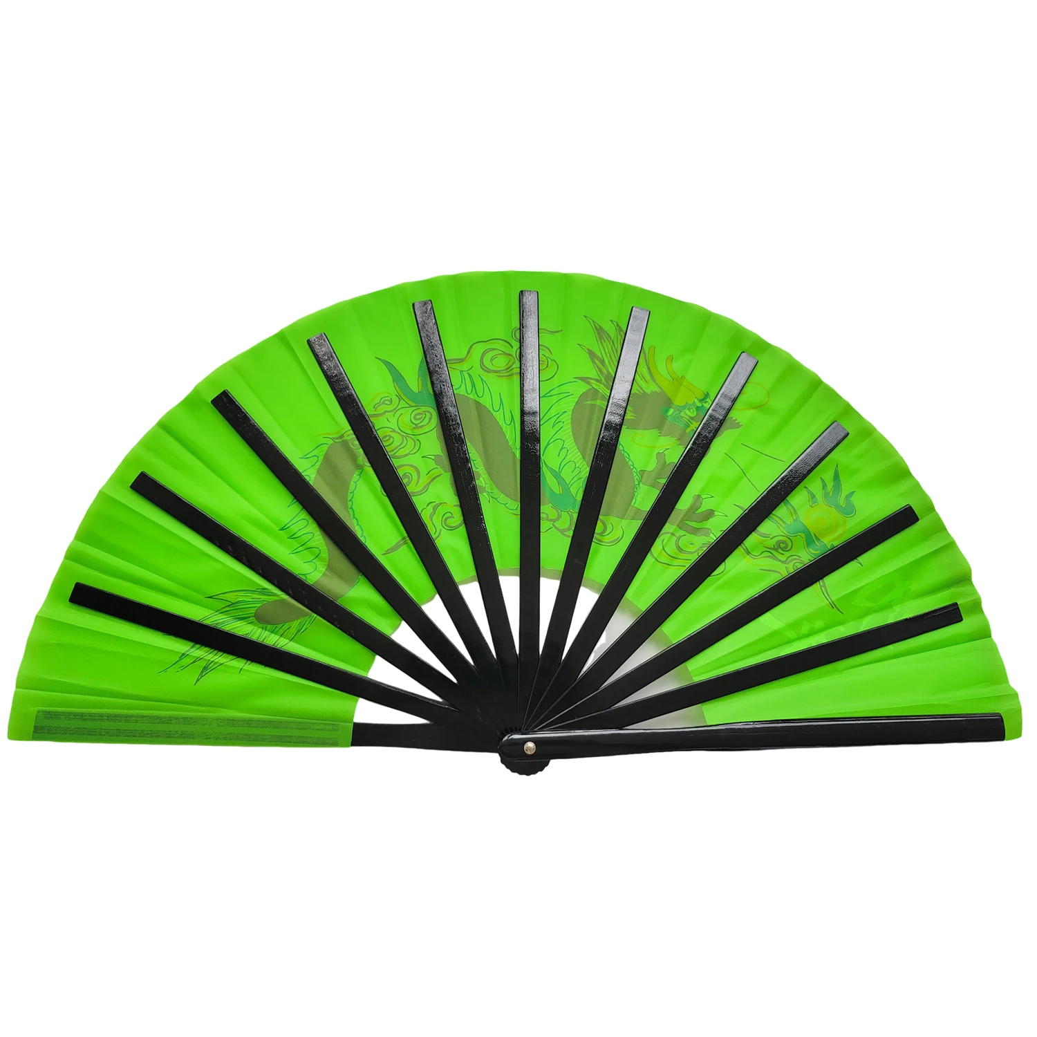 2 Pack Folding Hand Fan Chinese Kung Fu Tai Chi Fan Nylon-Cloth Bamboo Fans For Performance Dance Decorations Festival Gift