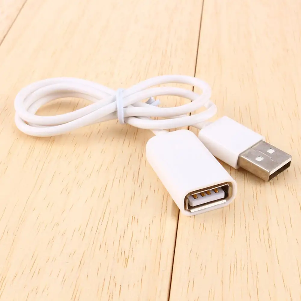 Przedłużacz USB A męski na żeński M / F Biały około 100 cm Przedłużacz USB2.0 A męski na żeński istniejące kable USB A/B