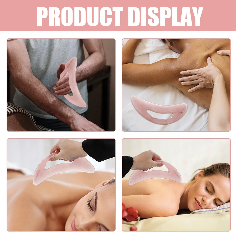 

2 шт., массажный скребок из смолы, инструмент для релаксации тела, меридианы, скребок для гладких краев, инструмент для тела Гуа Ша Гуаша