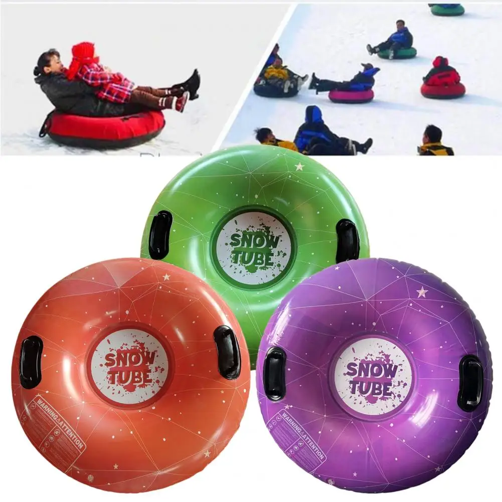 Snow Sledge Inflatable Ski Ring Leakproof Snow Sled Toboggan Toy Kids Adults Snow Tube