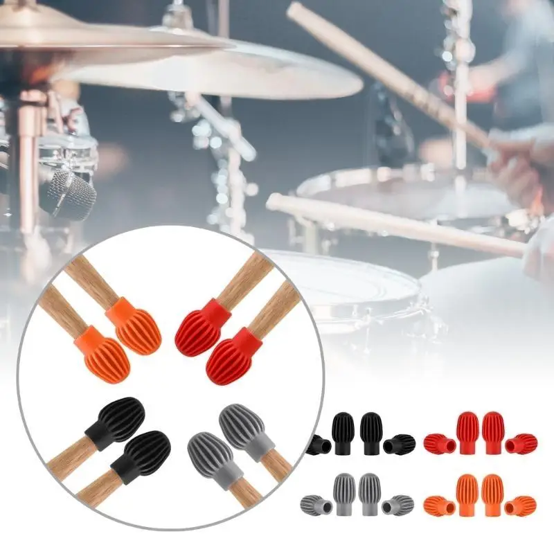 

652F Drumstick Silents Practice Tip Percussions Musical Instruments Protective Part