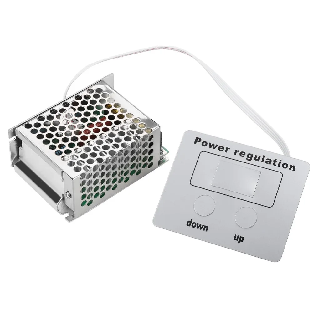 

4000 Вт SCR регулятор напряжения AC 220 В регулируемый регулятор скорости диммер кремниевый контроллер высокая мощность диммер термостат