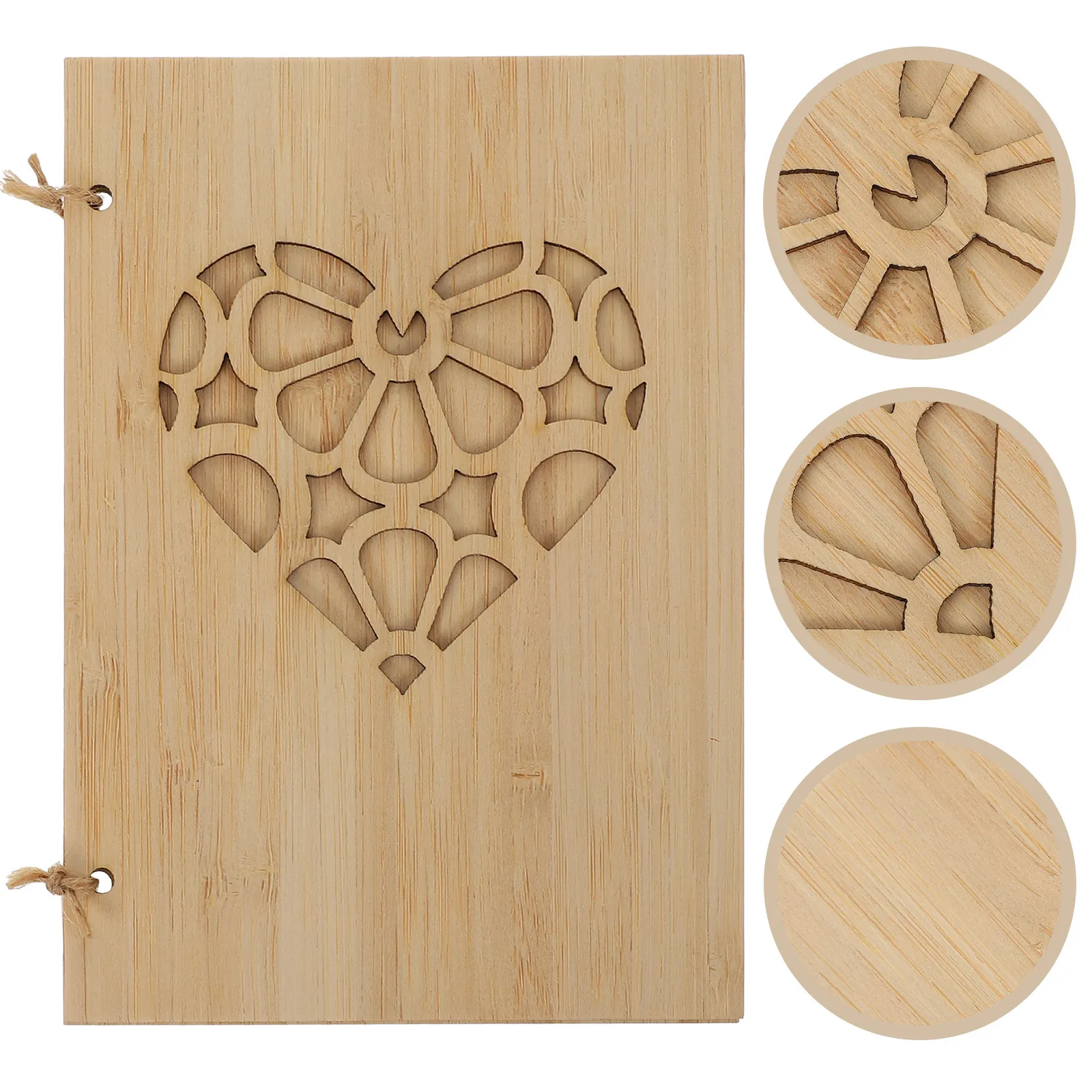 

1Pcs Wood Color Greeting Card Creative Thank You Birthday Invitation Festival Message Small Card Creative Message