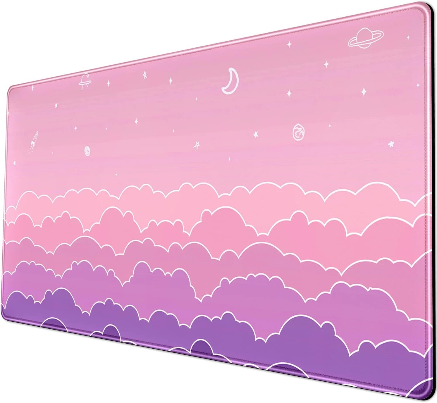

Коврик для мыши Cloud Pink Desk Mat Cute Plant Cool Desk Pad Коврик для клавиатуры Kawaii Flower Коврик для мыши Настольный коврик с нескользящим компьютерным ковриком