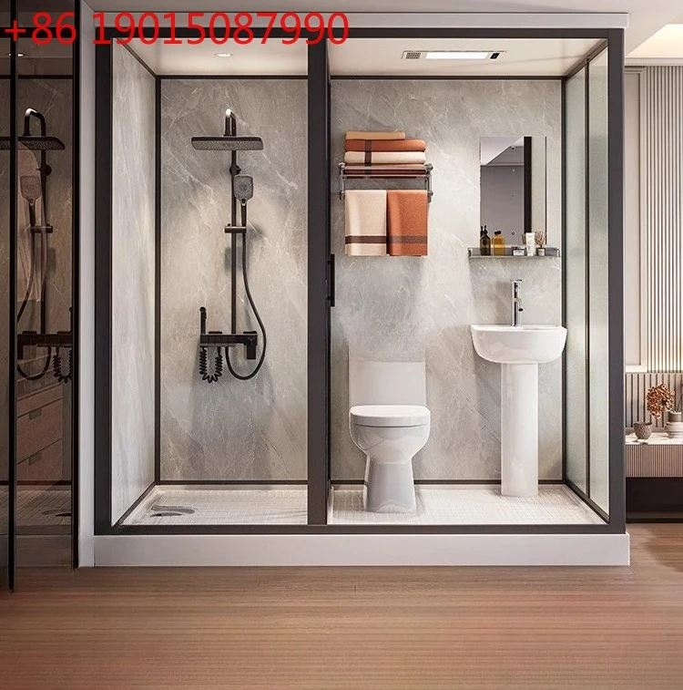 Integrated household integrated bath room Rural small apartment bathroom Indoor finished bath room