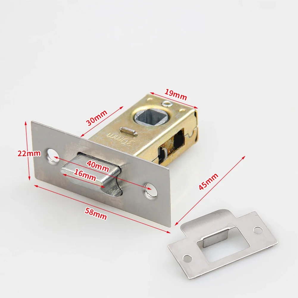 Brass Door Latch Polished Brass Tubular Latch Home Use Office Use Color Matching Screws Compatible With Backplate