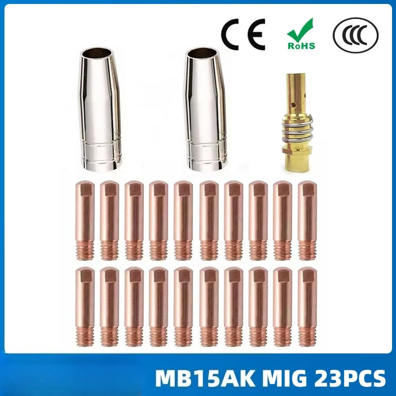 

MB15AK protective nozzle MB15 conductive nozzle 23PCS protective nozzle