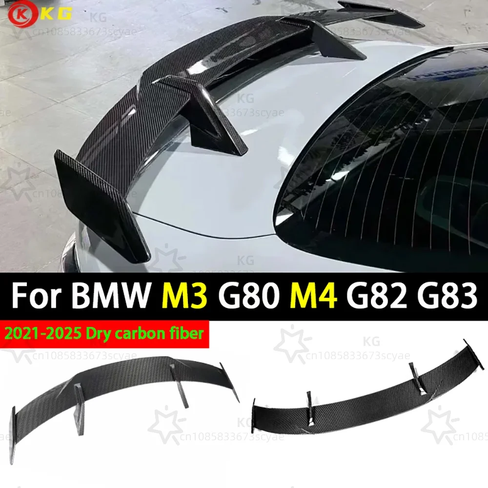 

Dry Carbon Fiber Automotive Rear Trunk Spoiler WingTail For BMW 3Series 4Series M3 M4 G80 G82 G83 2021 2022 2023 2024 MP Style