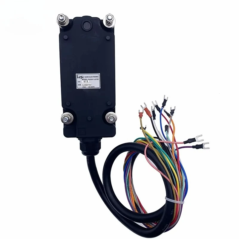 6 Buttons Single Speed Industrial Wireless Crane Remote Control, Radio Hoist Switch Controller for Overhead Crane Lift