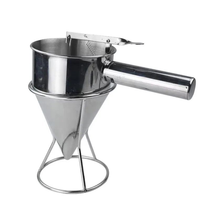 

Stainless Steel Fish Ball with Stand Conical Batter Funnel