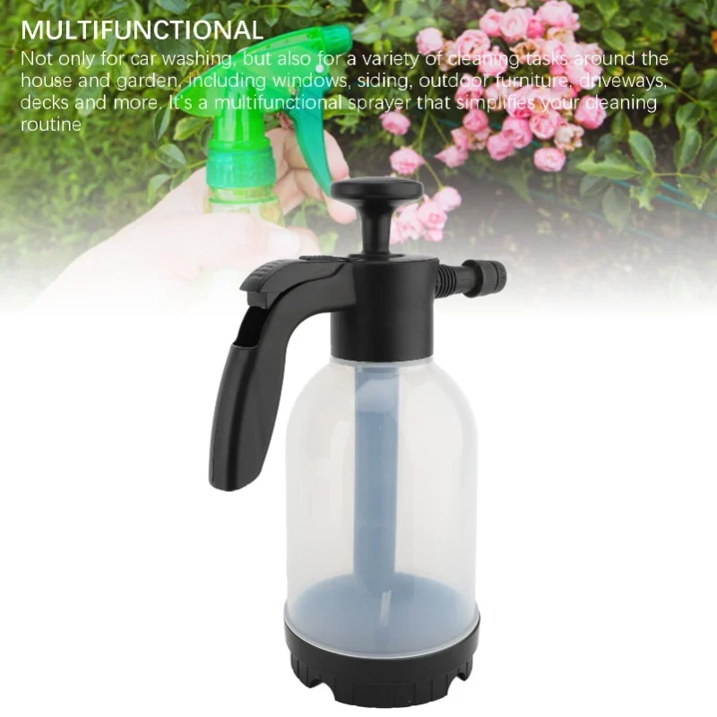 Foam Sprayer 2L Adjustable Pressure Foaming Pump Sprayer Hand Pump Pressure Sprayer For Car Wash Garden Furniture Window