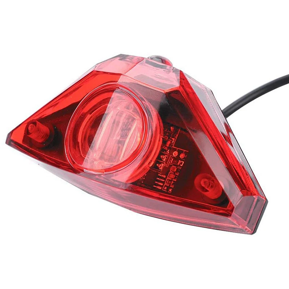 B48B-2X Ebike الفرامل الضوء الخلفي دراجة كهربائية الذيل ضوء DC6V 12 فولت 24 فولت 36 فولت 48 فولت 60 فولت LED Ebike ضوء دراجة كهربائية مصباح #4