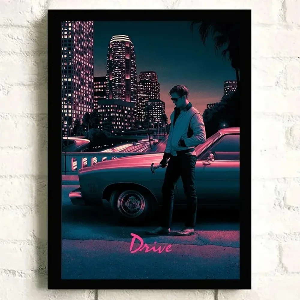 Canvas Printing Drive Classic Movie Ryan Gosling Movie Poster Wall Art Pictures for Living Room Home Decor