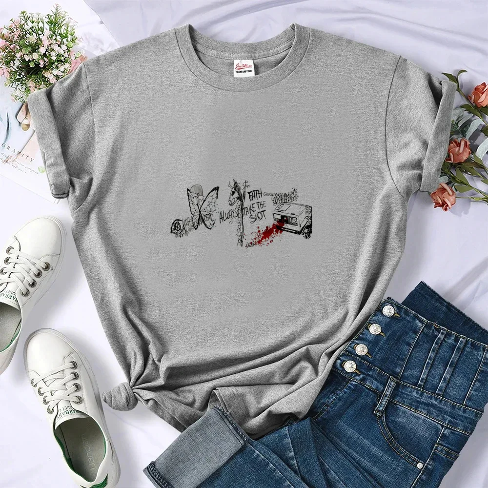 Life Is Strange t-shirt shoujo aesthetic 80s manga Psychedelic alternative  top tees 2000s anime graphic