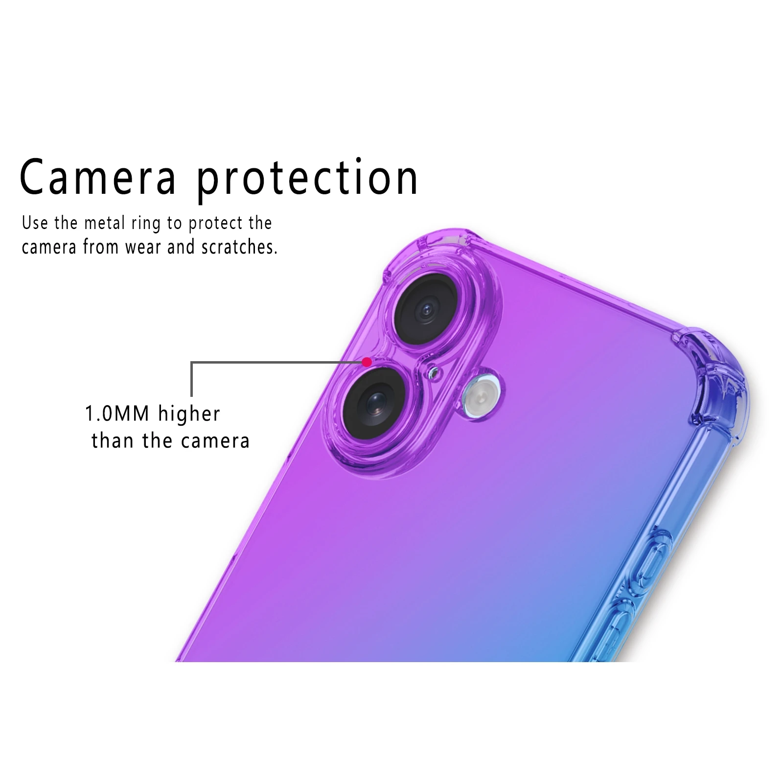 Nowe etui z gradientem TPU, odporne na wstrząsy, z poduszką powietrzną, do Apple iPhone 17 Pro Max iPhone 17, ochronne etui na tył telefonu, obudowa, coque, fundas