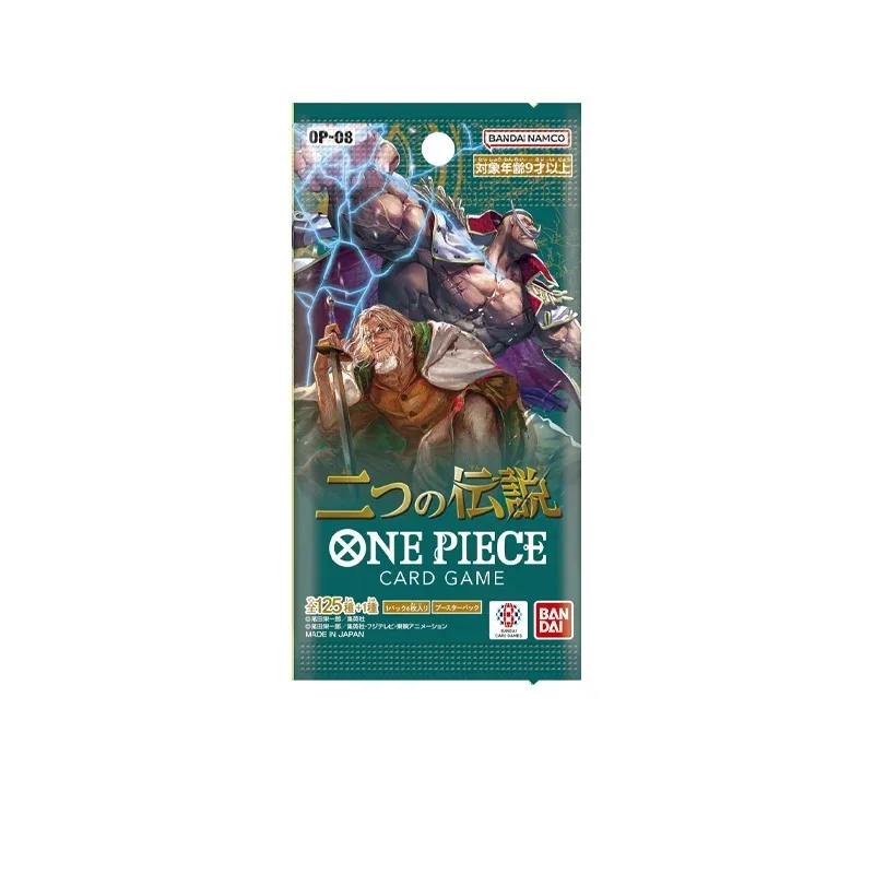 Bandai Original Anime Booster Box One Piece OP08  Two legends booster Tcg rare Battle Collection Card Toy Gift