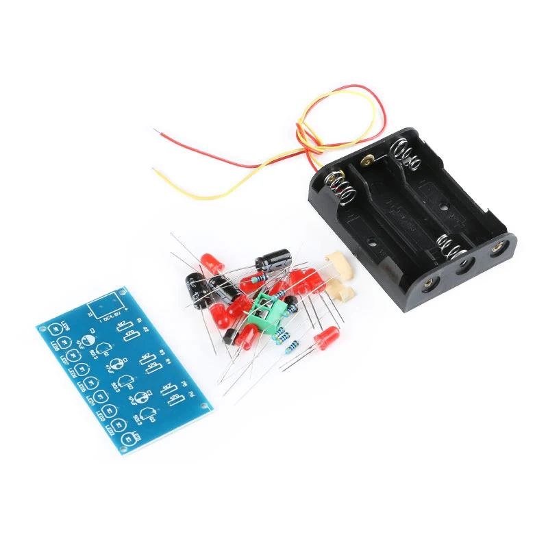 5pcs Three groups of 9 LED light flashing kits, marquee/cycle light/running water light/DIY