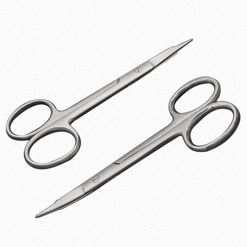 Urethral Scissors Animal Stainless Steel Surgical Scissors Straight Curved Veterinary Medical Pet Surgical Instruments