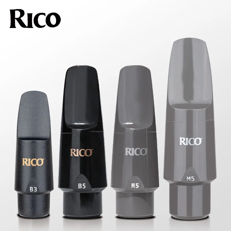 

Импортный альт-саксофон Rico Eb, тенор-саксофон Bb, сопрано-саксофон, бакелитовый мундштук, B3 B5 M5 M7, легко для начинающих игр