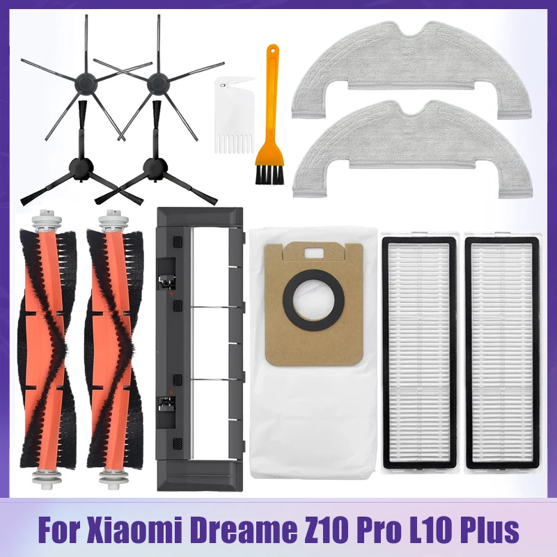 Dreame – housse pour aspirateur L10 Plus / Z10 Pro, brosse principale amovible, chiffons, sacs à poussière, filtre Hepa, pièces et accessoires