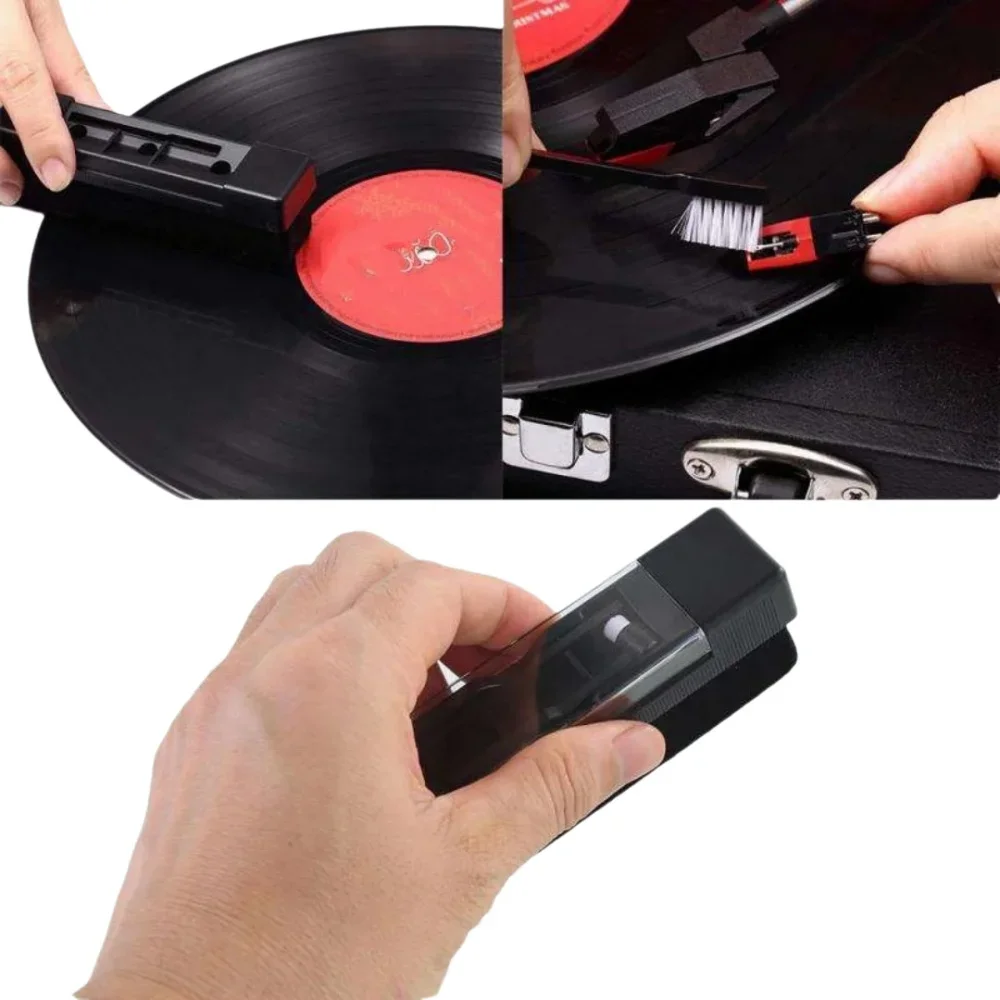 Vinyl Record Cleaner Brush - Dust Removal Turntable Cleaning Tool for CDs/LP Protect Your Precious Vinyl Records with Ease