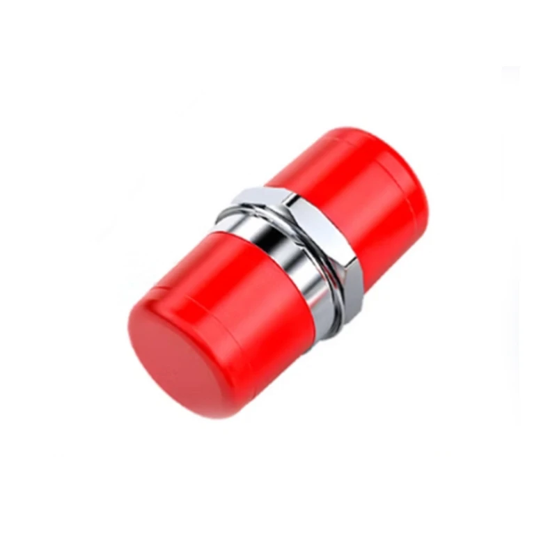 Low Insertion Loss Red Small D Type FC-FC Optical Fiber Adapter Coupler Telecom-grade
