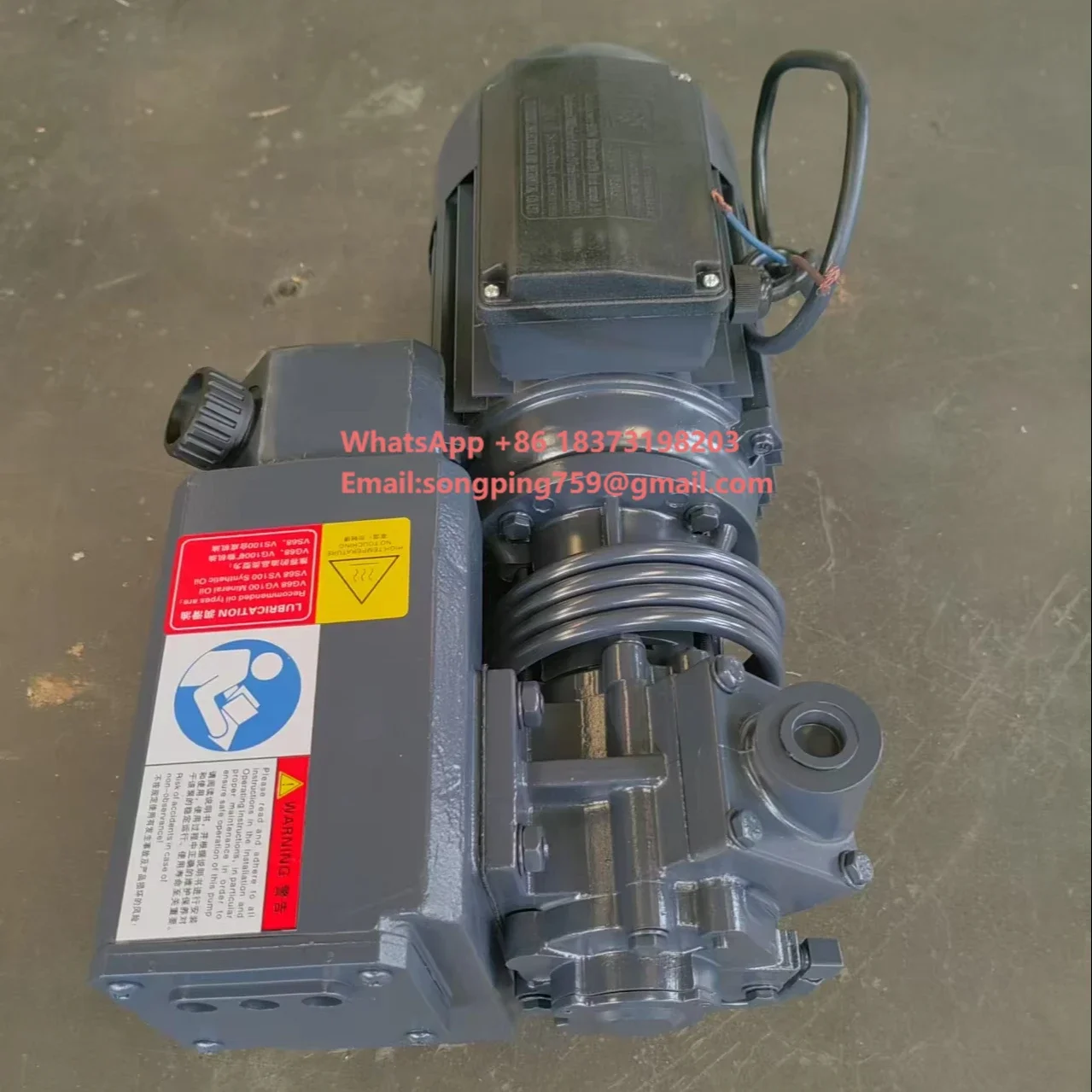 

Вакуумный насос роторно-лопастной 1HP CE 0.75KW, 3 фазы, 380В, с масляным уплотнением, W1.025, 25м³/ч, для сухого хода, воздушный вакуумный насос