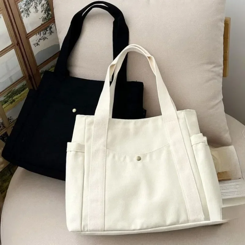 Large Capacity Canvas Tote diaper Bag Suitable Work Handbag College Mori Department Hundreds of Matching Shoulder Commuting