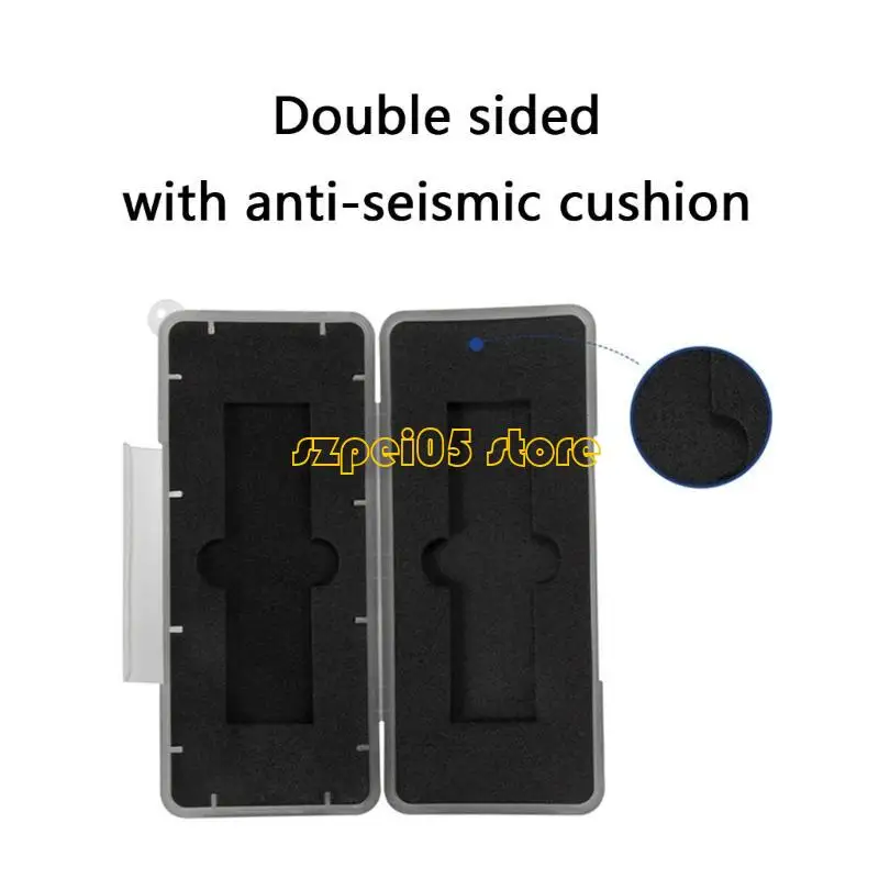 45be M.2 SSD mang hộp không thấm nước 2 khe ổ cứng cho những người đam mê kỹ thuật số